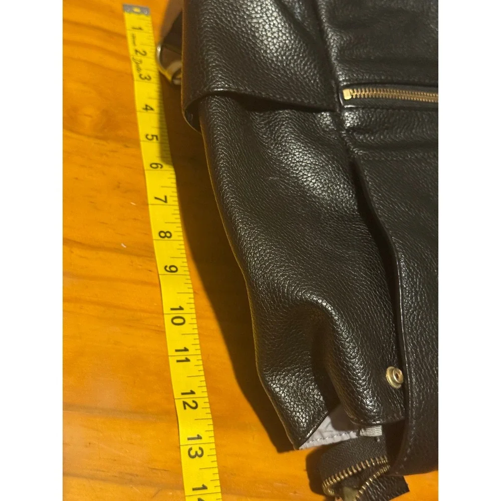 Freshly Picked Classic Diaper Bag Backpack Black Vegan Leather GLD Hardware $199